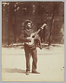 Joueur de Guitare, Eugène Atget  French, Albumen silver print from glass negative