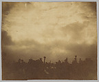 Study of Clouds and Rooftops, Franck-François-Genès Chauvassaignes  French, Salted paper print from glass negative