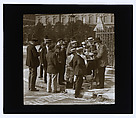 Le marchand d'attrape-mouches, Louis Vert French, Gelatin silver transparency on glass
