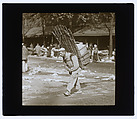 Le rempailleur de chaises., Louis Vert French, Gelatin silver transparency on glass