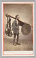 [Market Porter], Renjō Shimooka  Japanese, Albumen silver print with applied color