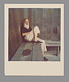 [Walker Evans Sitting on a Bench], Bobbi Carrey  American, Chromogenic print