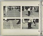 [Pedestrians, New York City: On Street with Sidewalk Skylights, New York City; Man with Back Turned in Foreground; Feet of Male and Female Pedestrians on Sidewalk Skylights; Fire Hydrant in Foreground], Rudy Burckhardt (American (born Switzerland), Basel 1914–1999 Searsmont, Maine), Gelatin silver print