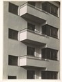 [Residential Apartment Block, Balconies, Kalkerfeld, Cologne], Werner Mantz  German, Gelatin silver print