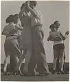 [3 Couples Dancing on the Roof of the Bauhaus], T. Lux Feininger  American, born Germany, Gelatin silver print