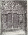 [Chartres Cathedral, Central Portal of the South Transept; The Last Judgment], Charles Nègre  French, Photogravure