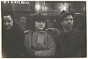 Subway Portrait, Walker Evans American, Gelatin silver print