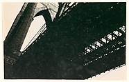 [Brooklyn Bridge, From Below, New York City], Walker Evans  American, Gelatin silver print
