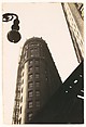 [Flatiron Building, From Below, New York City], Walker Evans  American, Gelatin silver print