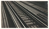 [Elevated Train Tracks on Brooklyn Bridge, New York City], Walker Evans  American, Gelatin silver print