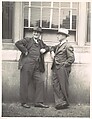 [Two Businessmen in Hats Talking on Street, Florida], Walker Evans  American, Gelatin silver print