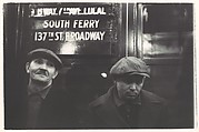 Subway Portrait, Walker Evans American, Gelatin silver print