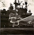 [Navy Hellcat Roars off Flight Deck of "The Blue Ghost" - The USS Lexington], Edward J. Steichen  American, born Luxembourg, Gelatin silver print