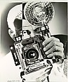 [Portrait/Self-Portrait with Speed Graphic Camera], Gordon H. Coster  American, Gelatin silver print