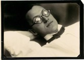 [Diagonal View of Young Man Wearing Glasses, Wing Collar, and Bow Tie], Paul Citroën  Dutch, born Germany, Gelatin silver print