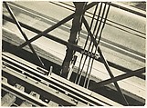 [Elevated Train Tracks and Street, New York], Walker Evans  American, Gelatin silver print