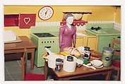 Purple Woman/Kitchen/Second View, Laurie Simmons American, Silver dye bleach print
