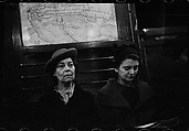 [Four 35mm Film Frames: Subway Passengers, New York City: Two Women, Women Beneath "Lex Ave Local" Sign], Walker Evans (American, St. Louis, Missouri 1903–1975 New Haven, Connecticut), Film negative