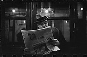 [Five 35mm Film Frames: Subway Passengers, New York City: Men in Hats], Walker Evans (American, St. Louis, Missouri 1903–1975 New Haven, Connecticut), Film negative