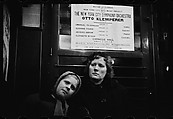 [Five 35mm Film Frames: Subway Passengers, New York City: Woman, Man Beneath "Lex Ave Local" Sign, Mother and Daughter Beneath Symphony Poster, Older Woman in Hat and Fur Collar], Walker Evans (American, St. Louis, Missouri 1903–1975 New Haven, Connecticut), Film negative