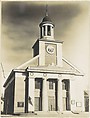 [Victorian Architecture: Federal Style Church with Doric Columns and Placard Reading "1667"], Walker Evans  American, Gelatin silver print