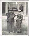 [Two Businessmen in Hats Talking on Street, Florida], Walker Evans  American, Gelatin silver print