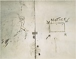 [Graffiti on Backstage Door of the School of American Ballet], Walker Evans  American, Gelatin silver print