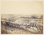 [Garden of Gethsemane and View of Jerusalem], John Anthony  British, born France, Albumen silver print from glass negative