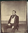 [Seated Man in White Vest and Dark Coat], Franz Antoine  Austrian, Albumen silver print from glass negative