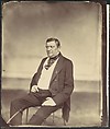 [Seated Man in White Vest and Dark Coat], Franz Antoine  Austrian, Albumen silver print from glass negative