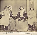 Elise Häusermann, Hermine, Marie and Marie Antoine, Franz Antoine Austrian, Albumen silver print from glass negative