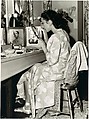 [Six Photographs for Fortune Portfolio "The Boom in Ballet": Five (5) Portraits of Alicia Markova Applying Makeup and One (1) of Dancers at Dressing Room Mirror], Walker Evans (American, St. Louis, Missouri 1903–1975 New Haven, Connecticut), Gelatin silver print