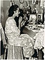 [Six Photographs for Fortune Portfolio "The Boom in Ballet": Five (5) Portraits of Alicia Markova Applying Makeup and One (1) of Dancers at Dressing Room Mirror], Walker Evans (American, St. Louis, Missouri 1903–1975 New Haven, Connecticut), Gelatin silver print