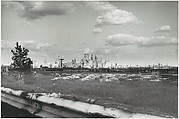 [Three Views of Building Construction, Railyard, and Skyline for Container Corporation Commission], Walker Evans (American, St. Louis, Missouri 1903–1975 New Haven, Connecticut), Gelatin silver print