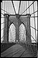 [Brooklyn Bridge, New York], Walker Evans  American, Film negative