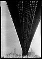 [Brooklyn Bridge, New York], Walker Evans  American, Film negative