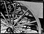 [Detail of Wheel Spokes and Chair Caning on Carriage in the Collection of Oliver Jennings], Walker Evans  American, Film negative