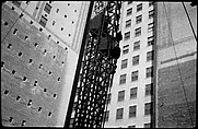 [Construction Site with Cranes, East 14th Street, New York], Walker Evans  American, Film negative