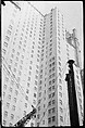 [Construction Site with Crane Boom and Cables, From Below, New York City], Walker Evans  American, Film negative