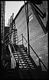 [Exterior Stairwell and Building Façade, New York], Walker Evans  American, Film negative