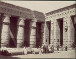 Medinet Habou, 2me cour cote sudouest, Antonio Beato  British, born Greece, Albumen silver print from glass negative