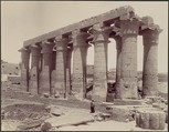 Luxor, vue du temple cote ouest, Antonio Beato  British, born Greece, Albumen silver print from glass negative