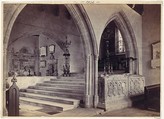 Monuments and Chancel Steps, Tenby Church, Francis Bedford  British, Albumen silver print