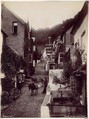 Clovelly, The New Inn and Street, Francis Bedford  British, Albumen silver print from glass negative
