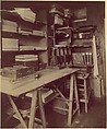 [Atget's Work Room with Contact Printing Frames], Eugène Atget  French, Albumen silver print from glass negative