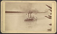 Steamer R.E. Lee Racing with Natches When Nearing St. Louis, Robert Benecke  American, Albumen silver print