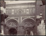 Caire. Mosquée el-Arhar, détails de la porte, Félix Bonfils  French, Albumen silver print from glass negative