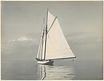 White Sailboat in Long Island Sound, Charles E. Bolles  American, Platinum print