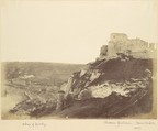 Village of Andelys - Chateau Gaillard, Coeur de Lion, Alfred Capel Cure British, Albumen silver print from paper negative