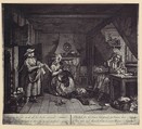 [photo-reproduction of Hogarth's print illustrating the Dunciad, Book I, line III], Alfred Capel Cure  British, Albumen silver print from paper negative